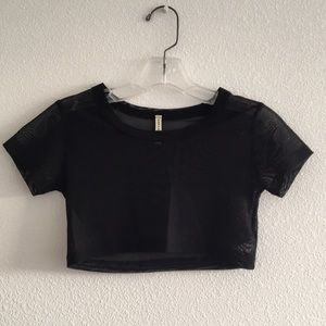 Super cropped LF mesh shirt